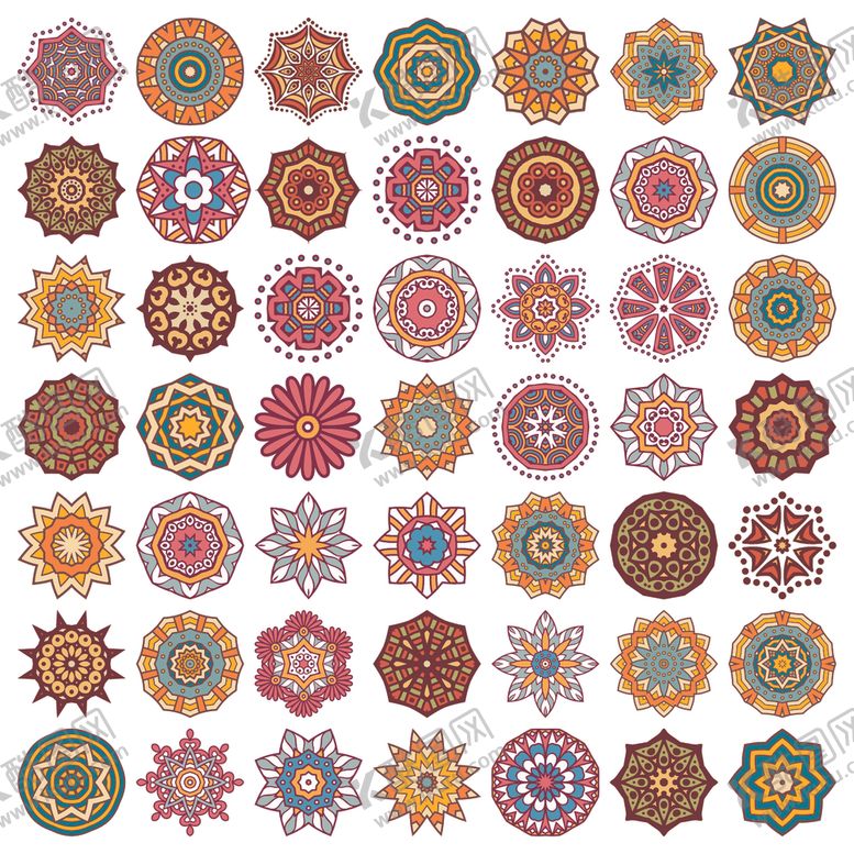 编号：84578112181942003233【酷图网】源文件下载-圆形花纹