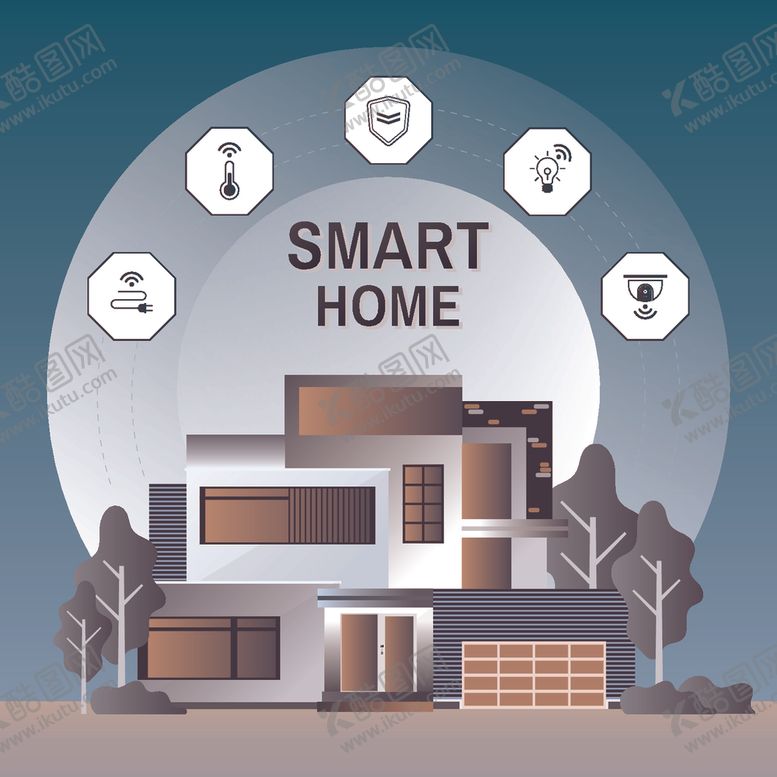 编号：91730309191247071893【酷图网】源文件下载-智能家居技术信息图表