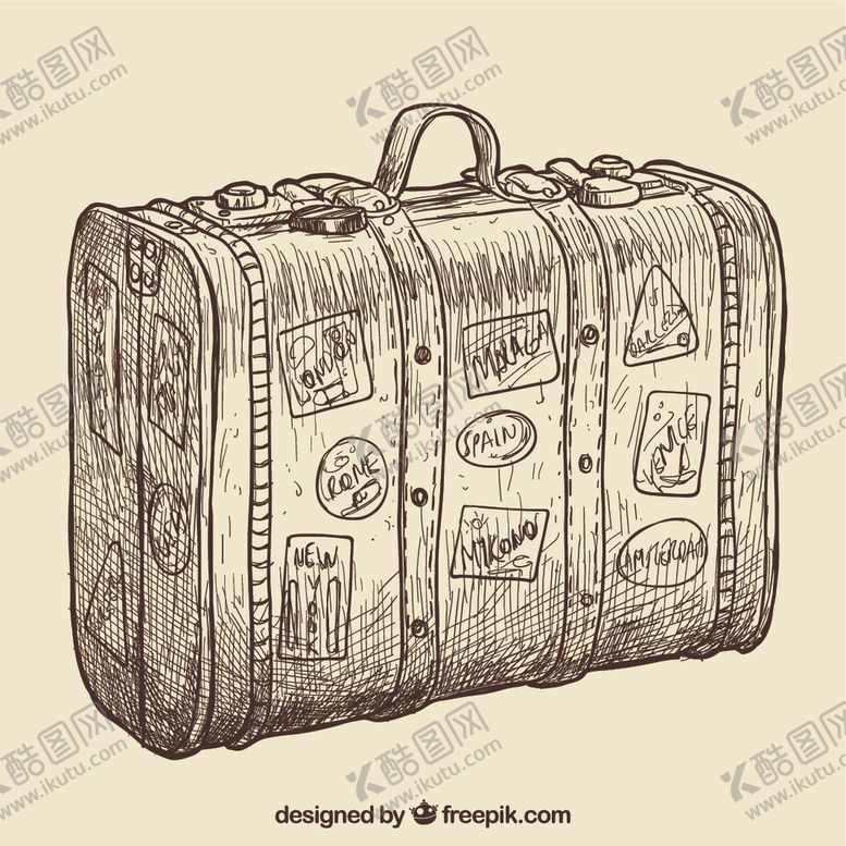 编号：56668409281356489231【酷图网】源文件下载-手绘手提箱