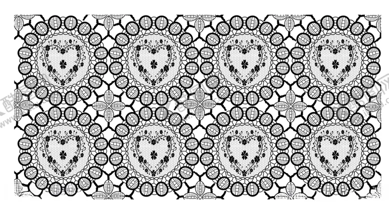 编号：14181609190732399105【酷图网】源文件下载-爱心蕾丝欧式lace