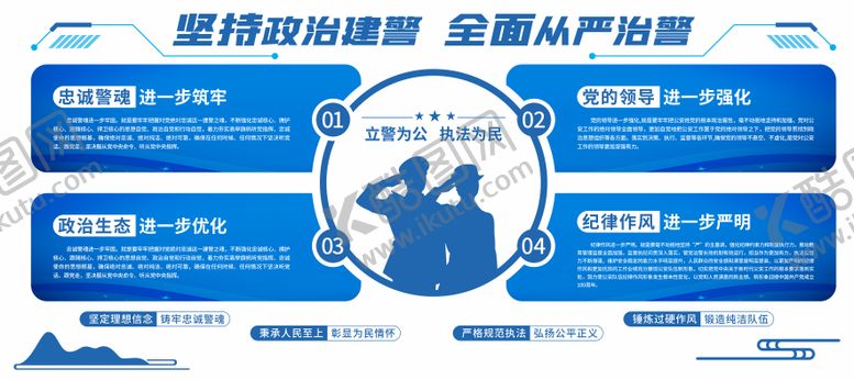 编号：75998407081513392281【酷图网】源文件下载-科技公安文化墙背景板