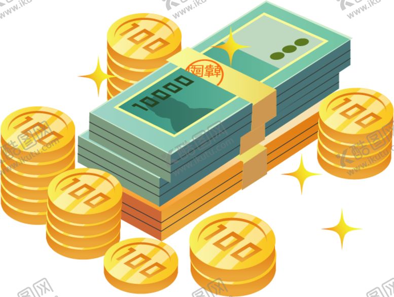 编号：70916307121018206311【酷图网】源文件下载-金币卡通插画财富海报素材