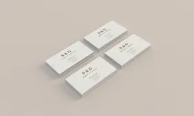 名片样机智能贴图模板素材办公用品高档