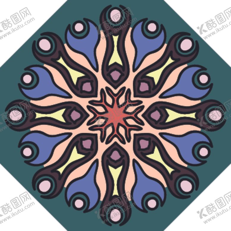 编号：83818809131217181754【酷图网】源文件下载-古典少数民族花纹底纹矢量