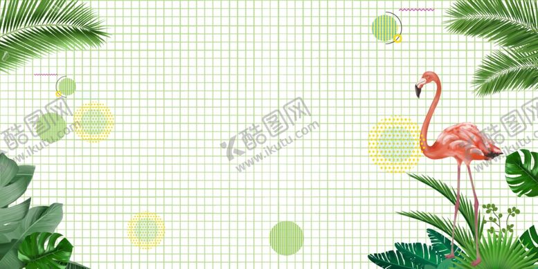 编号：89934910211442128107【酷图网】源文件下载-夏季线框清新淡雅背景素材