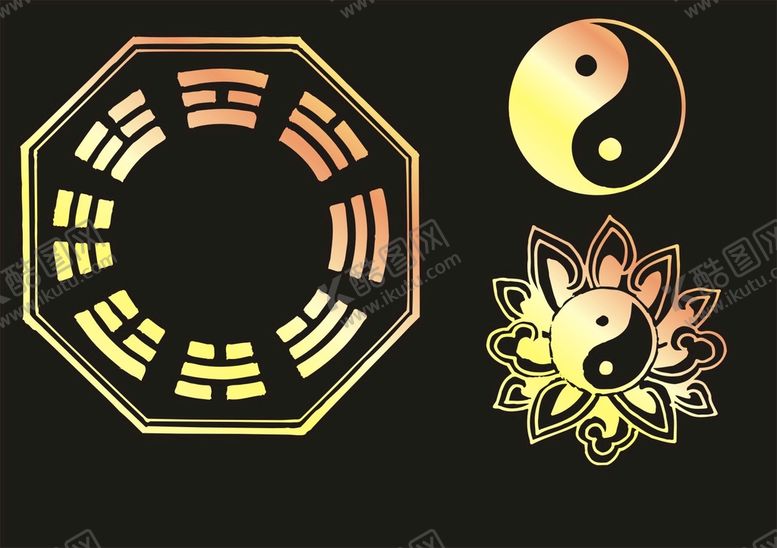 编号：56898501310024143930【酷图网】源文件下载-道家八卦底纹 