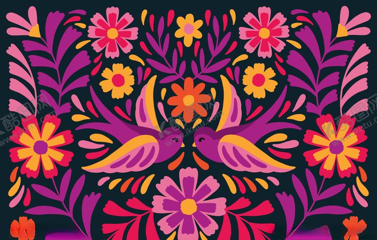 编号：61017710290431468821【酷图网】源文件下载-花圈多彩背景