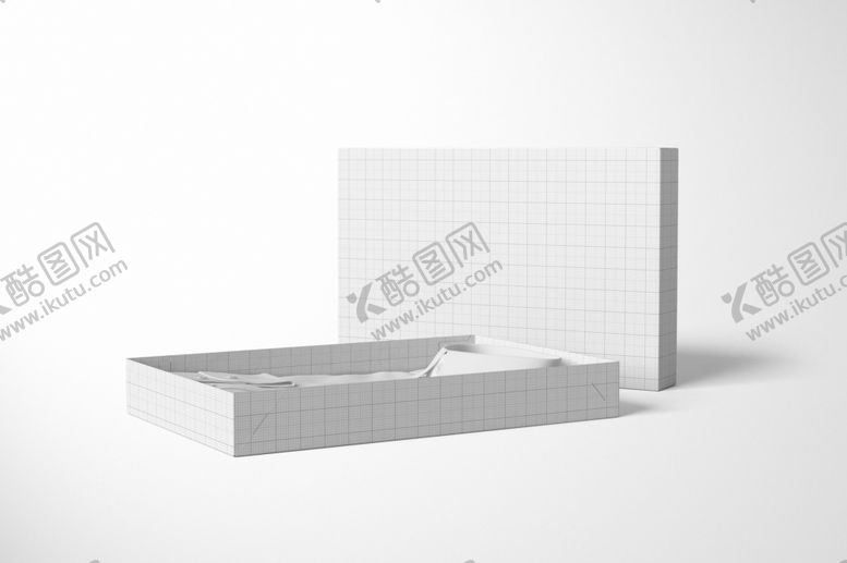 编号：96117209191244042230【酷图网】源文件下载-2件套服装盒模型套装样机
