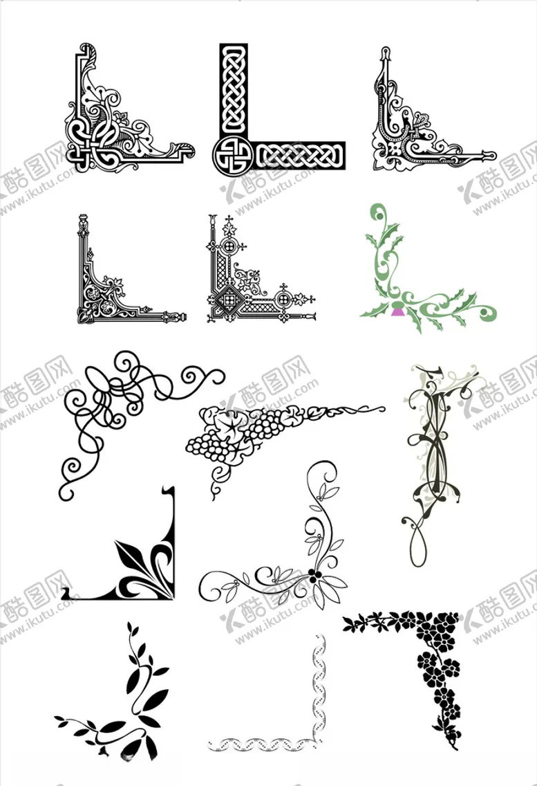 编号：96341209161034228717【酷图网】源文件下载-欧式边框欧式花边