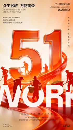 五一国际劳动节宣传海报