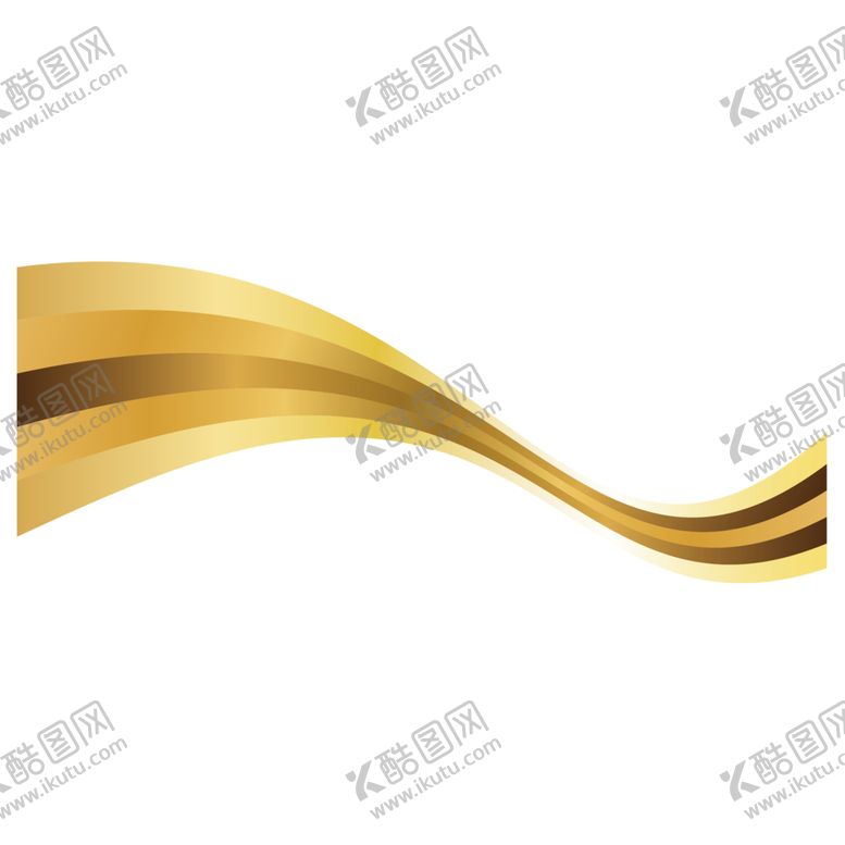 编号：94808809191827395570【酷图网】源文件下载-金色飘带