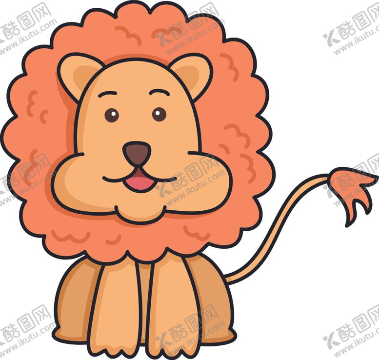 编号：51741309210817515843【酷图网】源文件下载-卡通狮子