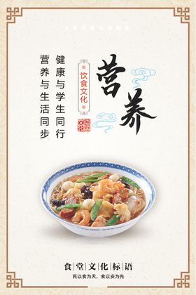 食堂文化海报食堂餐厅