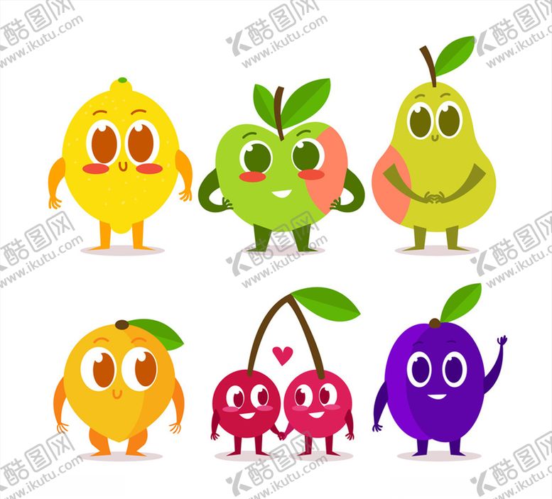编号：31662909270948127255【酷图网】源文件下载-矢量水果表情