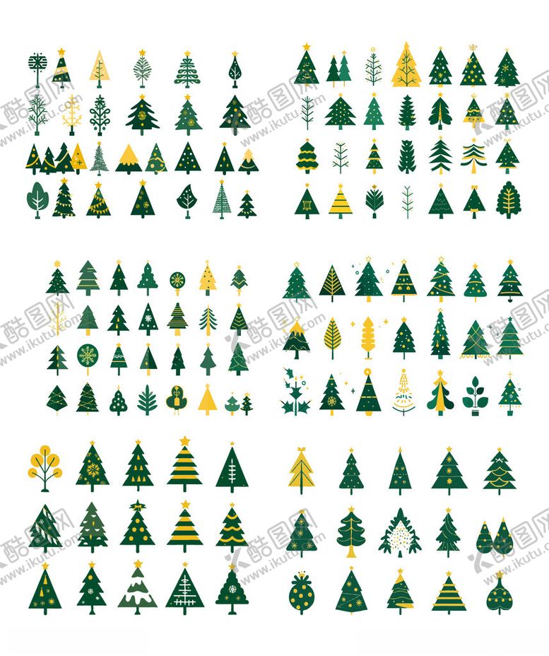 编号：58635610280256275658【酷图网】源文件下载-卡通圣诞树