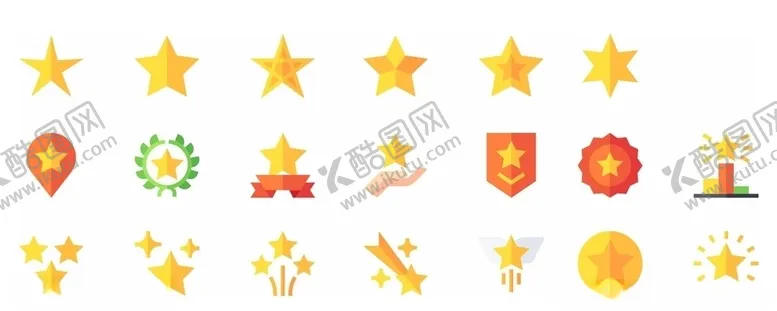 编号：82188106290132579026【酷图网】源文件下载-星星图标