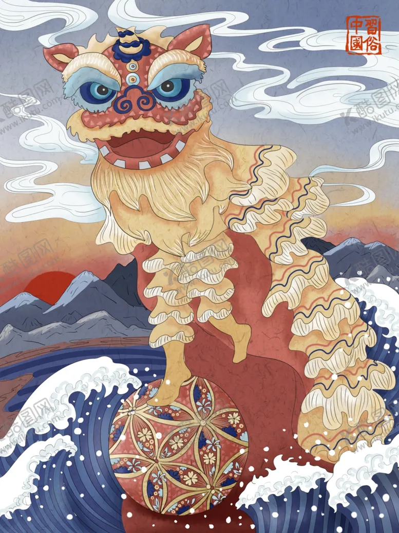 编号：78552703220208523645【酷图网】源文件下载-中国风插画