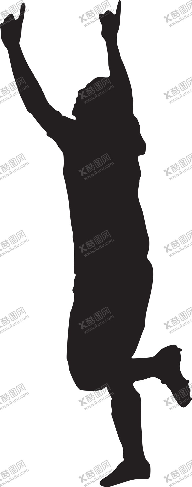 编号：87936507060038091696【酷图网】源文件下载-运动员剪影
