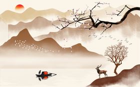 蓝色背景墙