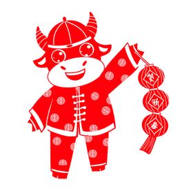 牛年剪纸