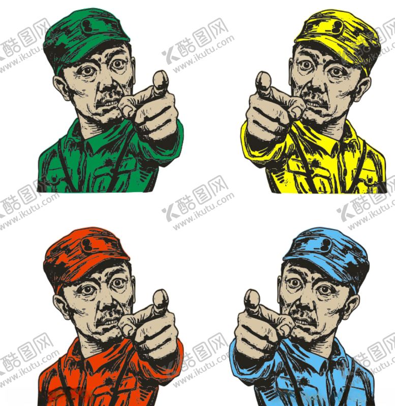 编号：35693609240957139422【酷图网】源文件下载-卡通李云龙