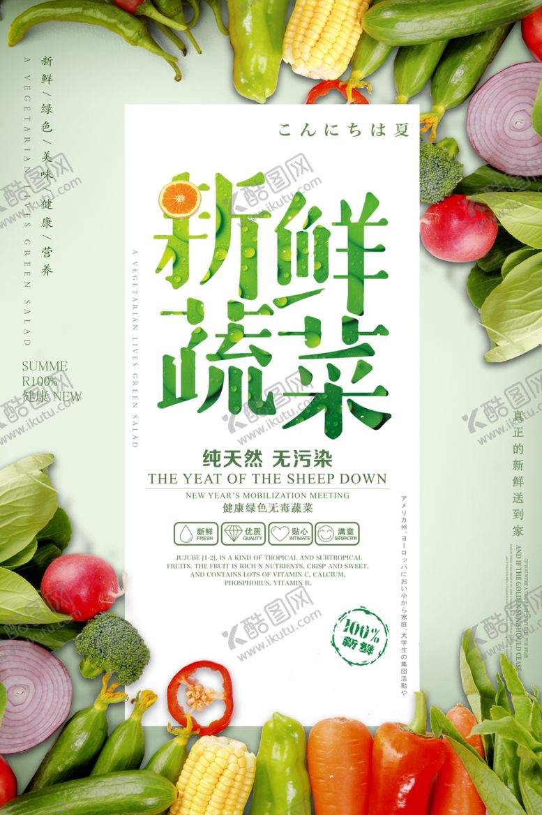 编号：52961707030230147546【酷图网】源文件下载-水果水果海报水果素材蔬菜