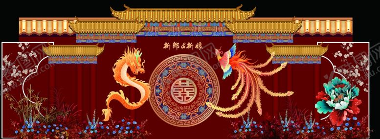 编号：77934112221136352237【酷图网】源文件下载-中式传统婚礼