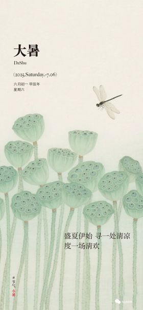中式 大暑节气