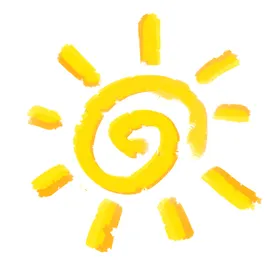 卡通太阳公公插画可爱的