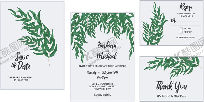 编号：43409309140928248443【酷图网】源文件下载-花卉邀请卡