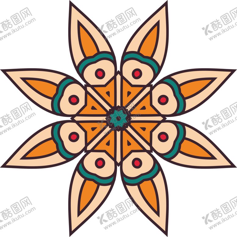 编号：49501704211921006914【酷图网】源文件下载-复古花纹图案