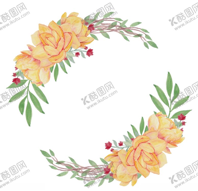 编号：72809810020549186105【酷图网】源文件下载-花卉边框