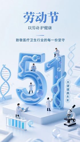 五一假期海报