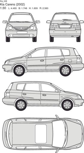 手绘家用轿车
