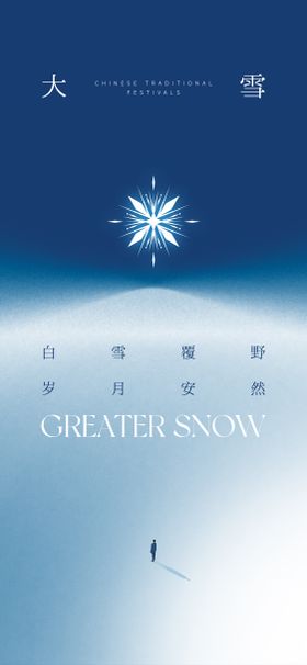 大雪大寒小寒雪海报