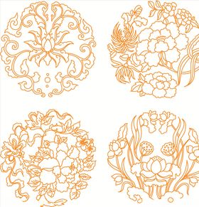 时尚花纹底纹