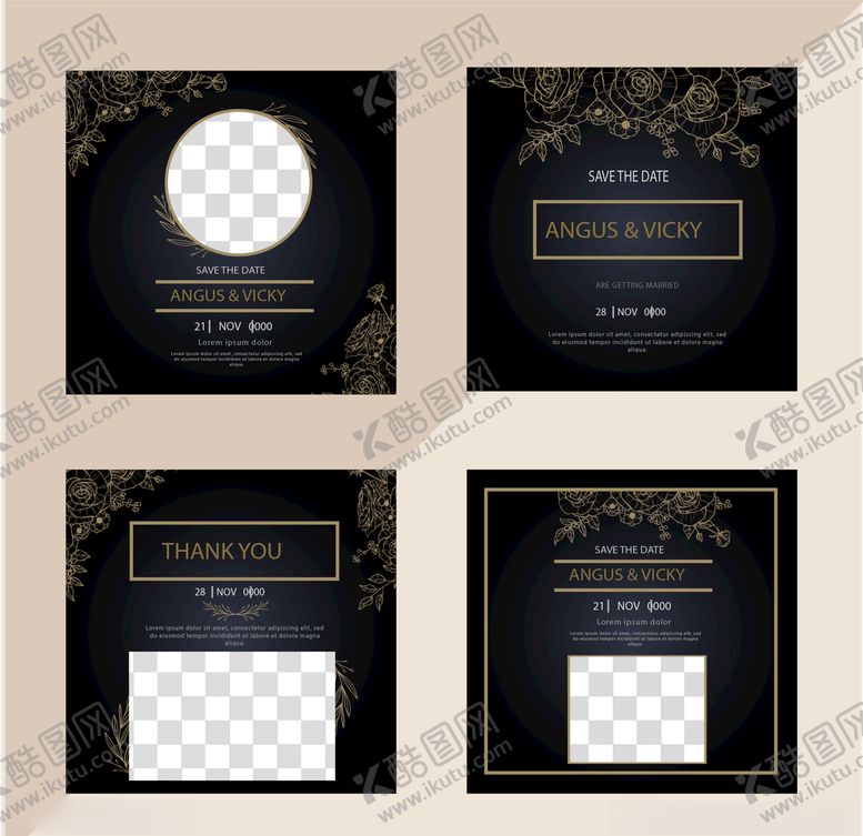 编号：23815909221522014938【酷图网】源文件下载-婚礼结婚请柬邀请函