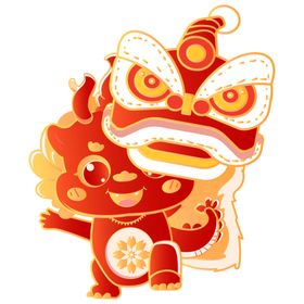 卡通龙艺术字2024年年元素2024海报