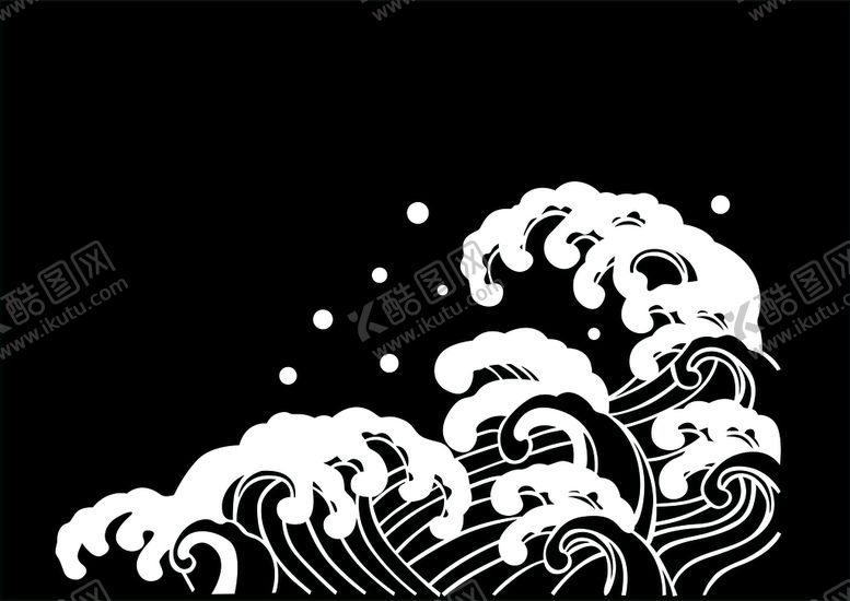 编号：71935701191302321801【酷图网】源文件下载-浪花矢量