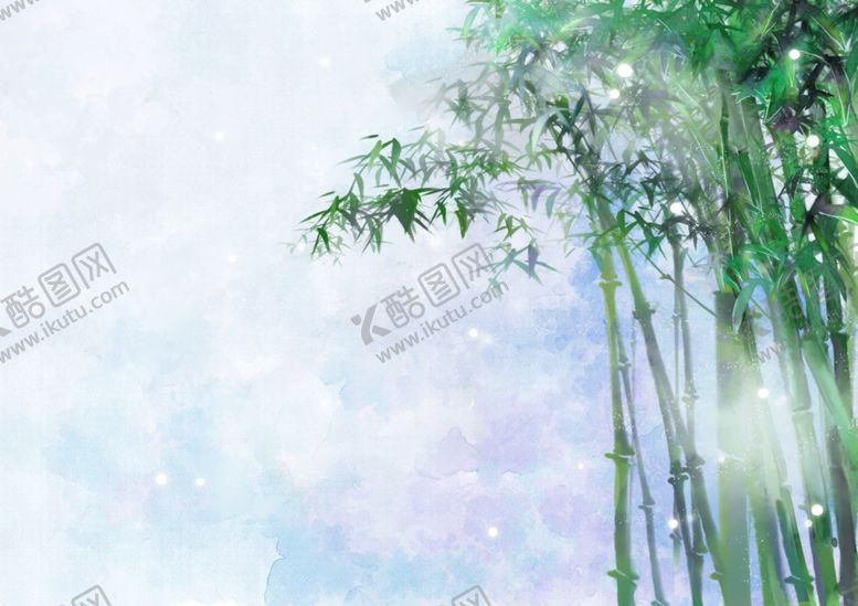 编号：98655006252240513671【酷图网】源文件下载-翠竹清新夏季国风插画背景素材