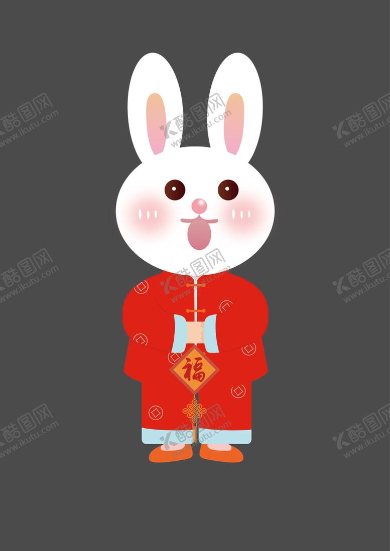 编号：86342709230638387502【酷图网】源文件下载-春节兔子素材