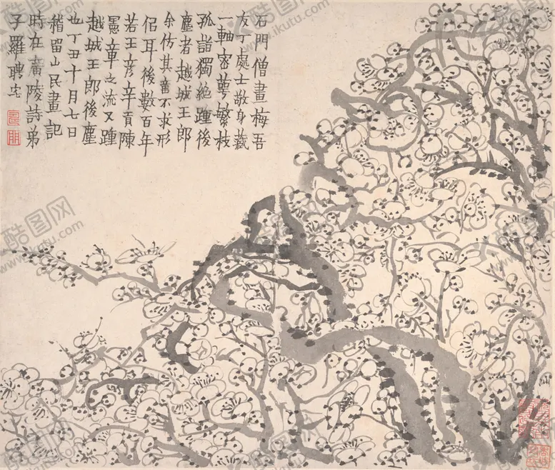 编号：78376806241143098424【酷图网】源文件下载-梅花图国画图案