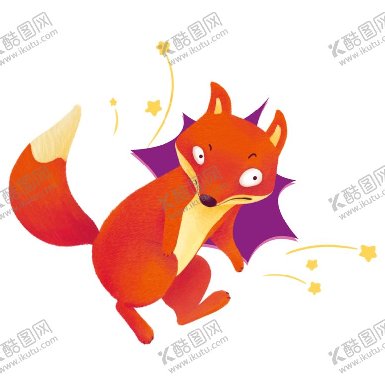 编号：19681109270009462143【酷图网】源文件下载-手绘插图可爱小狐狸