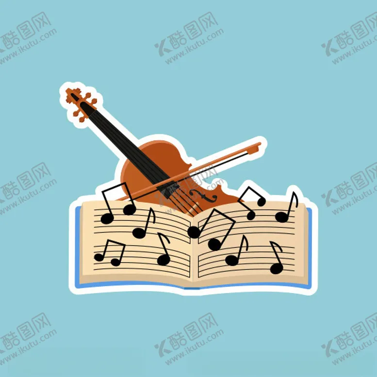 编号：78624502230727343244【酷图网】源文件下载-卡通小提琴插图
