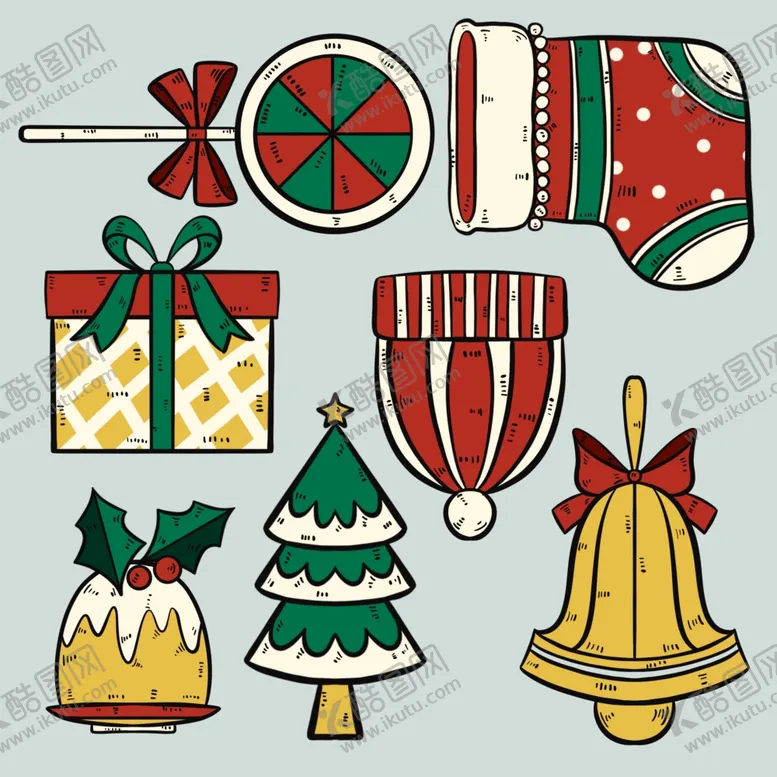 编号：17899501170207593014【酷图网】源文件下载-圣诞节元素