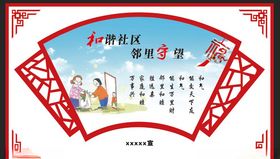 和谐社区主题展板