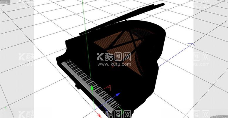 编号：48305912082130212926【酷图网】源文件下载-C4D模型钢琴