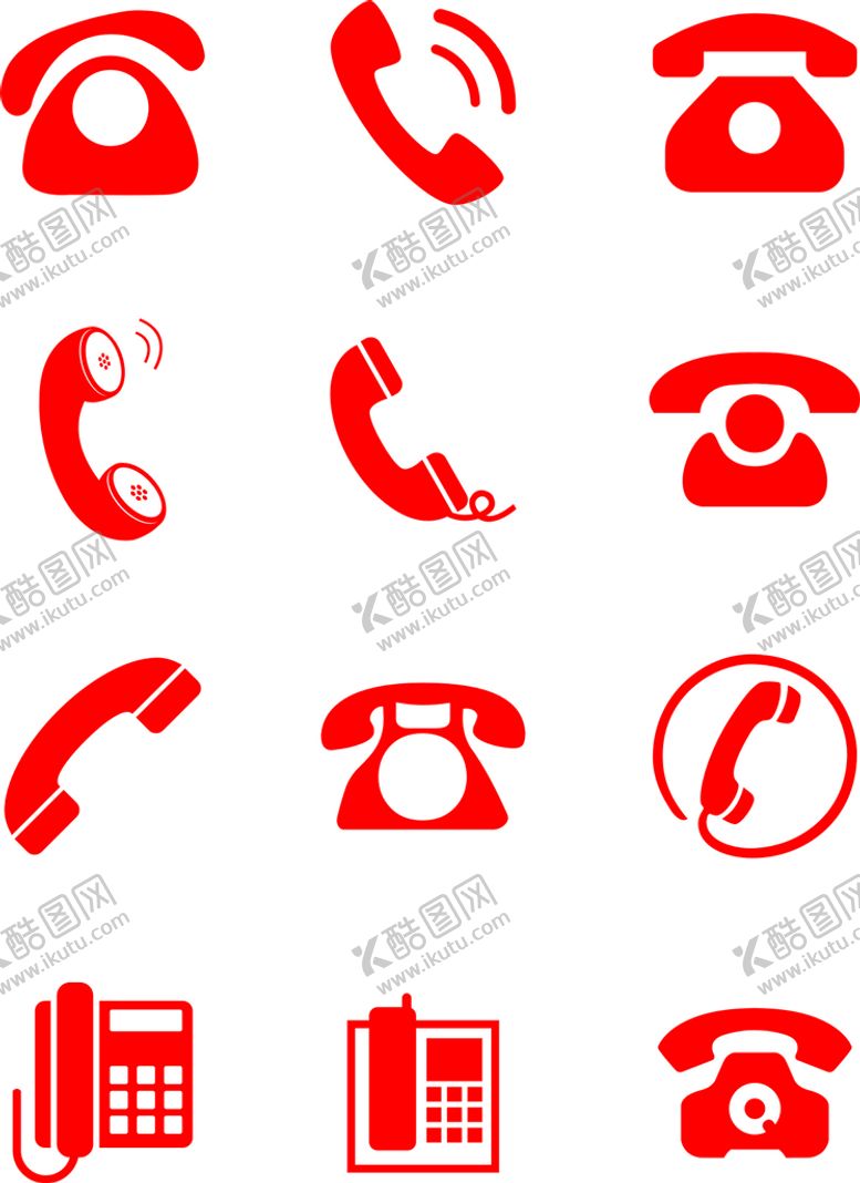 编号：41878711012242296630【酷图网】源文件下载-电话小图标