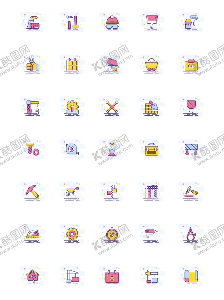 编号：76516509210543068282【酷图网】源文件下载-施工类icons