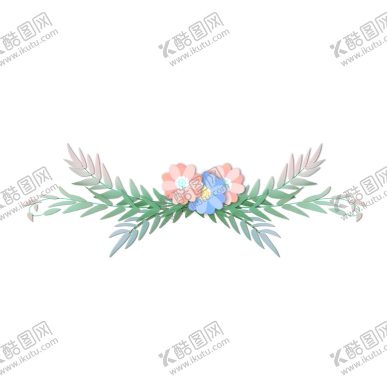 编号：89949601260208286352【酷图网】源文件下载-节日小清新手绘花朵装饰